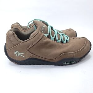 Kuru Chicane Womens Size 8.5 Wide Trail Hiking Shoes Brown Suede Sneakers